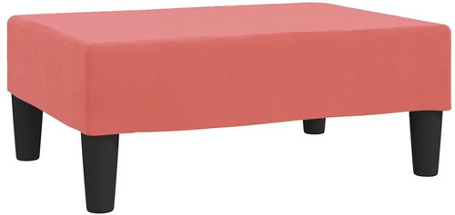 Shumee podnožka růžová 78×56×32 cm samet, 337691 - Taburet - Main image