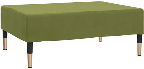 Shumee podnožka světle zelená 78×56×32 cm samet, 337701 - Taburet - Main image