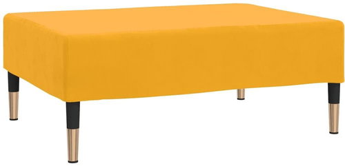 Shumee podnožka žlutá 78×56×32 cm samet, 337705 - Taburet - Main image