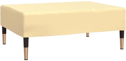 Shumee podnožka krémová 78×56×32 cm samet, 337707 - Taburet - Main image