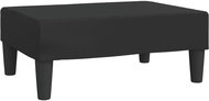 Shumee podnožka černá 78×56×32 cm umělá kůže , 337708 - Taburet