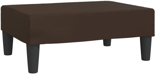 Shumee podnožka hnědá 78×56×32 cm umělá kůže , 337710 - Taburet - Main image