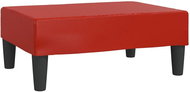 Shumee podnožka vínová 78×56×32 cm umělá kůže , 337712 - Taburet
