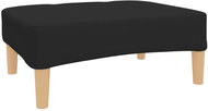 Shumee podnožka černá 78×56×32 cm textil, 337717 - Taburet