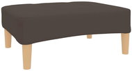 Shumee podnožka hnědá 78×56×32 cm textil, 337719 - Taburet