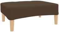 Shumee podnožka tmavě hnědá 78×56×32 cm textil, 337720 - Taburet