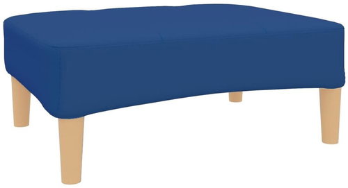 Shumee podnožka modrá 78×56×32 cm textil, 337721 - Taburet - Main image