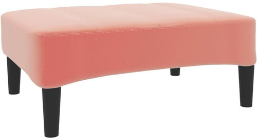 Shumee podnožka růžová 78×56×32 cm samet, 337732 - Taburet - Main image