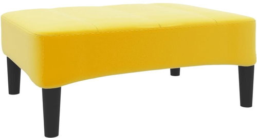 Shumee podnožka žlutá 78×56×32 cm samet, 337735 - Taburet - Main image