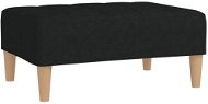 Shumee podnožka čierna 78 × 56 × 32 cm textil, 337747 - Taburetka