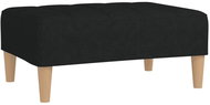 Shumee podnožka černá 78×56×32 cm textil, 337747 - Taburet