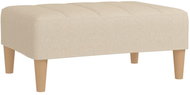 Shumee podnožka krémová 78×56×32 cm textil, 337748 - Taburet
