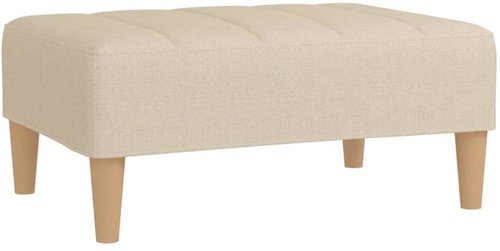 Shumee podnožka krémová 78×56×32 cm textil, 337748 - Taburet - Main image