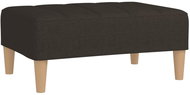 Shumee podnožka tmavě hnědá 78×56×32 cm textil, 337750 - Taburet