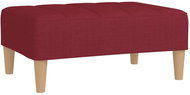 Shumee podnožka vínová 78×56×32 cm textil, 337754 - Taburet