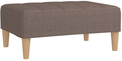 Shumee podnožka taupe 78×56×32 cm textil, 337755 - Taburet - Main image