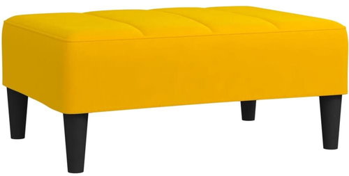 Shumee podnožka žlutá 78×56×32 cm samet, 337765 - Taburet - Main image