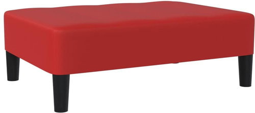 Shumee podnožka vínová 78×56×32 cm umělá kůže, 337772 - Taburet - Main image