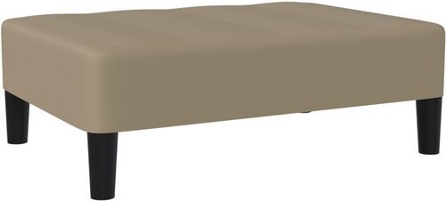 Shumee podnožka cappuccino 78×56×32 cm umělá kůže, 337774 - Taburet - Main image