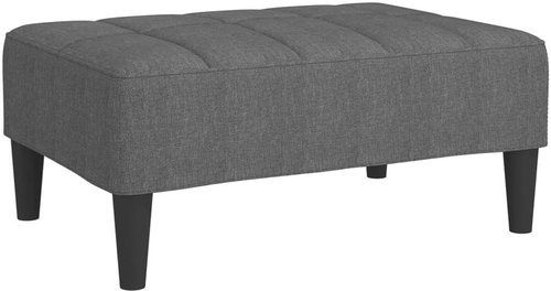 Shumee podnožka světle šedá 78×56×32 cm textil, 337776 - Taburet - Main image
