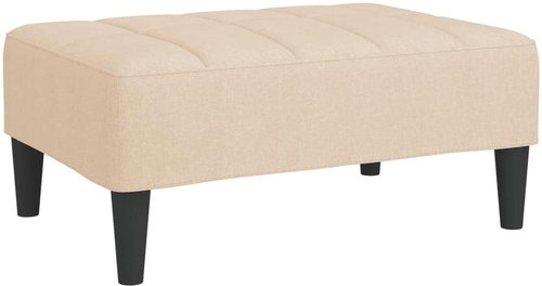 Shumee podnožka krémová 78×56×32 cm textil, 337779 - Taburet - Main image