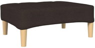 Shumee podnožka tmavě hnědá 78×56×32 cm textil, 337804 - Taburet
