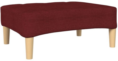 Shumee podnožka vínová 78×56×32 cm textil, 337808 - Taburet - Main image