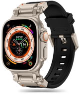Tech-Protect Delta Pro for Apple Watch 42/44/45/49mm, black / titanium - Watch Strap
