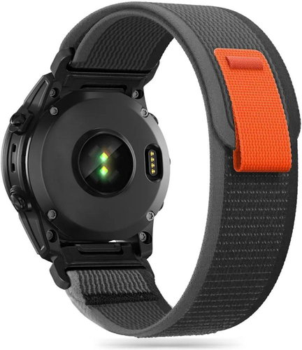 Tech-Protect Nylon für Garmin Fenix 3 / 5x / 6x / 6x Pro / 7x, black/orange - Smartwatch-Armband - Hauptbild