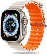 Tech-Protect Iconband Pro for Apple Watch 42/44/45/49mm, starlight / orange - Watch Strap