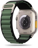 Tech-Protect Nylon for Apple Watch 42/44/45/49mm, black / military green - Watch Strap