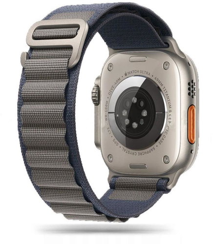 Tech-Protect Nylon für Apple Watch 44 / 45 / 49 mm, navy / gray - Smartwatch-Armband - Hauptbild