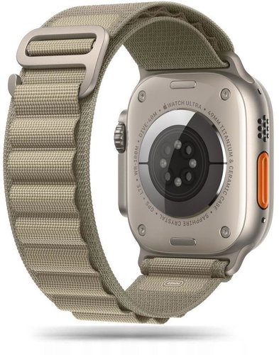 Tech-Protect Nylon für Apple Watch 42/44/45/49mm titanium / olive - Smartwatch-Armband - Hauptbild