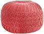 Cotton velvet pouf 40 x 30 cm pink - Pillow Seat