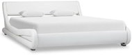 Bed frame white faux leather 120 x 200 cm - Bed Frame
