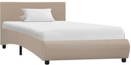Bed frame cappuccino faux leather 100 x 200 cm - Bed Frame