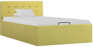 Bed frame with storage green textile 90 x 200 cm - Bed Frame