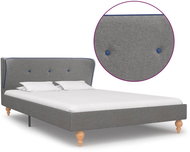 Bed frame light grey textile 120 x 200 cm - Bed Frame