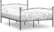 Bed frame grey metal 180 x 200 cm - Bed Frame