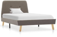 Bed frame taupe textile 90 x 200 cm - Bed Frame