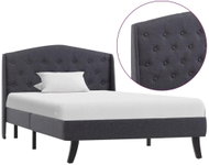 Bed frame dark grey textile 90 x 200 cm - Bed Frame