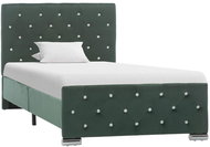 Bed frame dark green textile 90 x 200 cm - Bed Frame