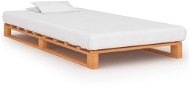 Pallet bed frame brown solid pine 100 x 200 cm - Bed Frame