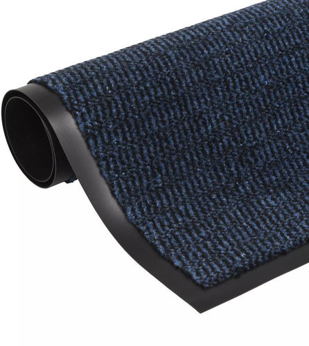 Anti-dust rectangular tufted mat 120x180 cm blue - Doormat - Main image