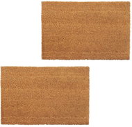 Coir mats 2 pcs 24 mm 40 x 60 cm natural - Doormat
