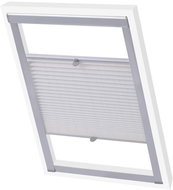 White pleated roller blind UK08 - Roller Blind