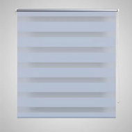 Roller blind day and night / Zebra / Twinroll 120x230 cm white - Roller Blind