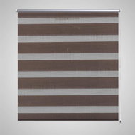 Roller blind day and night / Zebra / Twinroll 120x230 cm coffee - Roller Blind