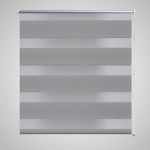 Roleta deň a noc/Zebra/Twinroll 140 × 175 cm sivá - Roleta - Hlavný obrázok