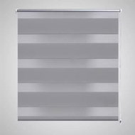 Roller blind day and night / Zebra / Twinroll 40x100 cm grey - Roller Blind